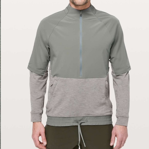 lululemon athletica Other - Lululemon Train On Site 1/2 Zip Grey Sage S Green